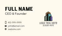 Minimalist Real Estate Building  Business Card