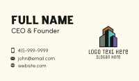 Minimalist Real Estate Building  Business Card Design