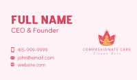 Lotus Flower Meditation Business Card