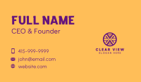 Purple And Yellow Business Card example 4