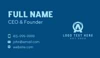 Laundromat Letter A Business Card