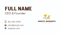 Cute Sun Moon Star Business Card Image Preview