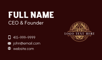 Ornamental Boutique Crest Business Card Design