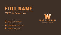 Letter W Enterprise Business Card