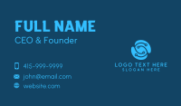 Blue Tech Letter S Business Card Design