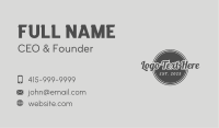 Black Hipster Business Business Card