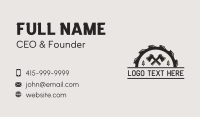 Axe Saw Construction Business Card