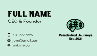 Mental Health Forest Trees Business Card