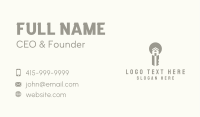 Gray Home Key Business Card