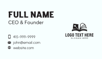 Black Quill Pen Writer Business Card