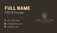 Coffee Grinder Emblem Business Card Design