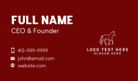 Prancing Business Card example 2