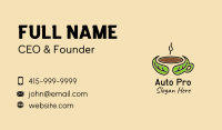 Herbal Hot Coffee Business Card Design