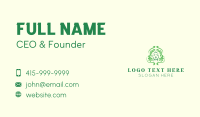 Female Leaf Skincare Business Card