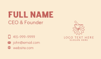 Floral Cosmetic Recipe  Business Card