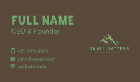 Green Mountain Range Business Card