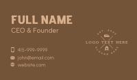 Campfire Adventure Trip Business Card Design