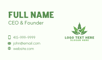 Cannabis Weed Letter S Business Card Design