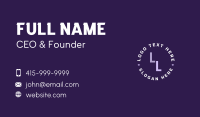 Generic Business Lettermark Business Card Design