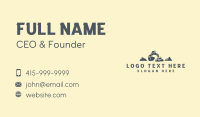 Mountain Digging Excavator Business Card