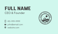 Mountain Traveler Badge Business Card