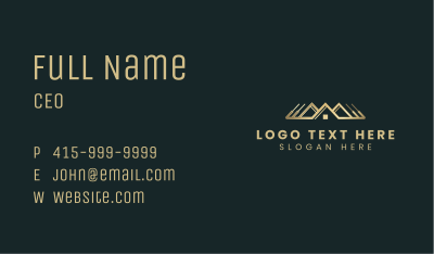Roof Realty Broker Business Card