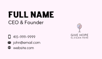 Fish & Wine Monoline Business Card