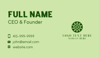 Natural Elegant Wreath  Business Card Design