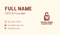 Red Meat Lock Business Card