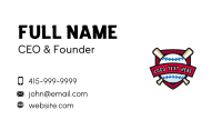 Baseball League Club Business Card