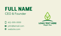 Eco Leaf Sprout Business Card