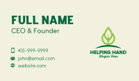 Eco Leaf Sprout Business Card