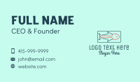 Fish Restaurant Outline  Business Card