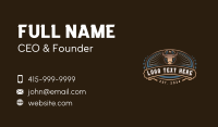 Texas Bull Ranch Business Card Design