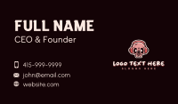 Mic Podcasting Skull Business Card