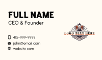 Lumber Chainsaw Woodcutter Business Card