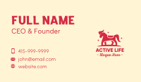 Star Horse Pony Business Card