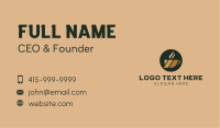 Hot Coffee Cup Business Card