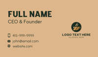 Hot Coffee Cup Business Card