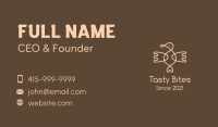 Brown Aztec Bird Business Card