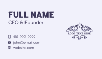 Elegant Wedding Event Business Card