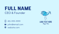 Blue Crane Bird  Business Card