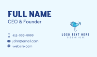 Blue Crane Bird  Business Card