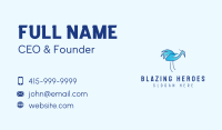 Blue Crane Bird  Business Card Image Preview