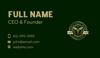 Caduceus Wreath Therapy Business Card