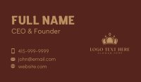 Gold Crown Monarch Business Card