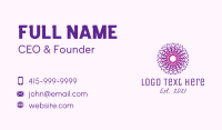 Symmetrical Business Card example 2