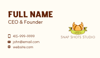 Croissant Bakery Banner Business Card