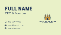 Nature Tree Castle  Business Card Design