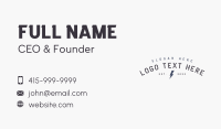 Electric Power Bolt Business Card Design